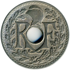 1925  France 10 centimes,