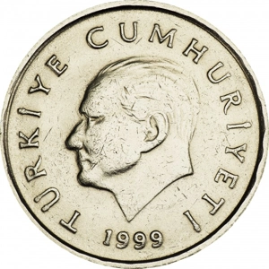 Turkey 50.000 lira, 1999