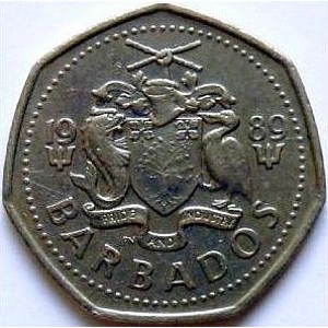 Barbados 1 dollar, 1989