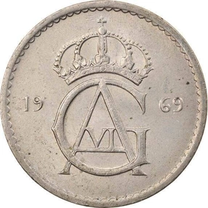 Sweden 50 öre, 1969