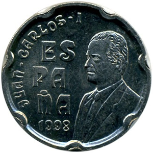 Spain 50 pesetas, 1998
