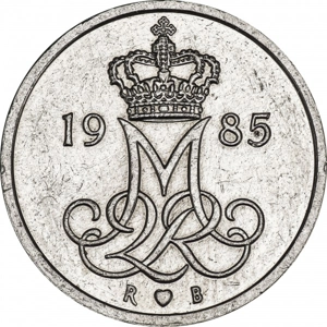 Denmark 10 öre, 1985