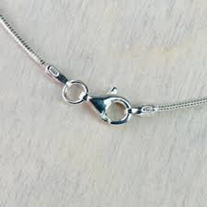 18 Inch Sterling Silver Snake Chain . 1.2 mm