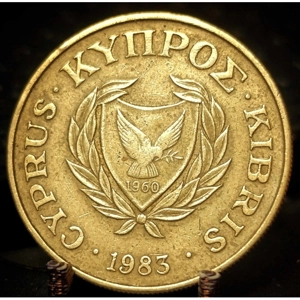 Cyprus 10 cents, 1983