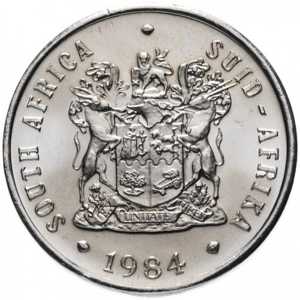 South Africa 10 cents, 1984