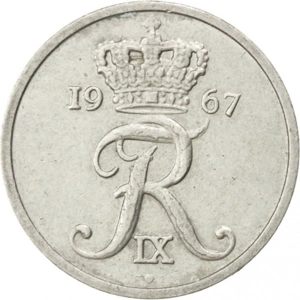 Denmark 10 öre, 1967