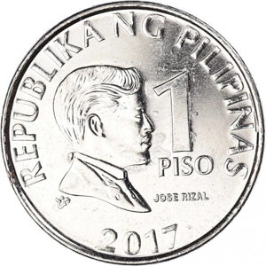 Philippines 1 piso, 2017 Old type