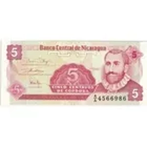 Nicaragua 5 Centavos Banknote 1991