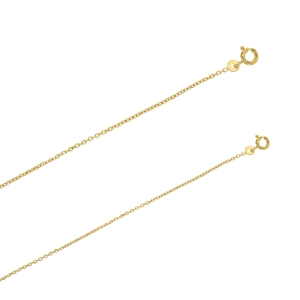 16 Inch  Gold Plated Cable Chain 1 mm