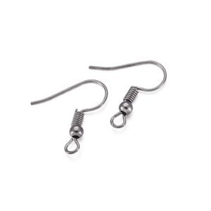925 Sterling Silver French Fishhook Ball Earrings , 20 mm, (4)