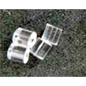 Silicone Earring Backs  Stoppers Clear, 9 X 5 mm (25)