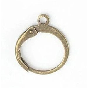 Bronze French Lever Earring Hooks Wire, 12 mm  (2)