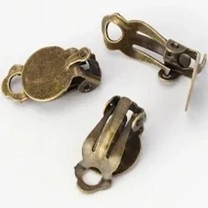 Metal Clip On Earring Flat Pad,