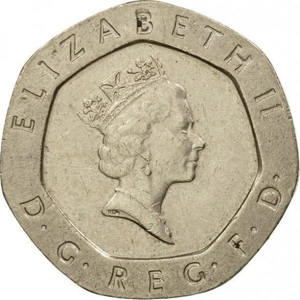 1991   United Kingdom 20 pence