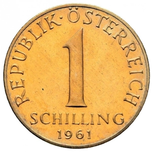 1961  Austria 1 schilling,