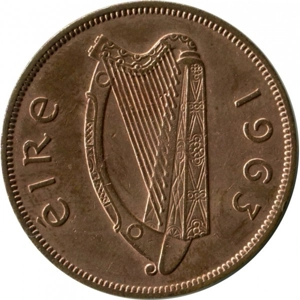 1963   Ireland 1 penny,
