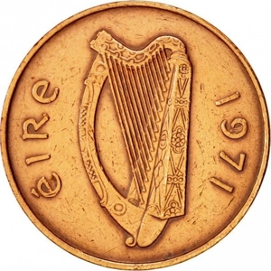 1971   Ireland 2 pence,