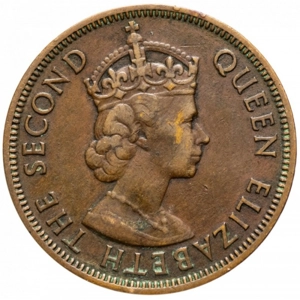 1955   Cyprus 5 mils,