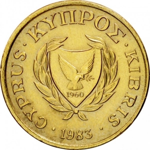 1983  Cyprus 1 cent,