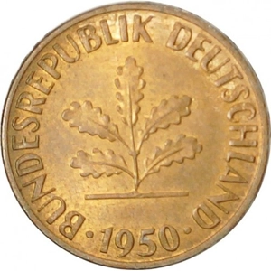 1950 J  1 pfennig