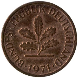 1971 F  1 pfenning