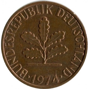 1974 J  2 pfennig