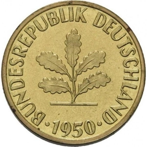 1950 G   5 pfennig