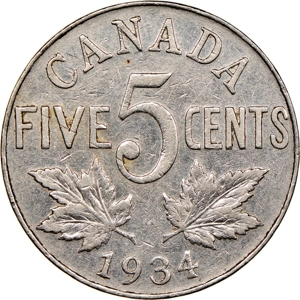 1934   5 cewnts