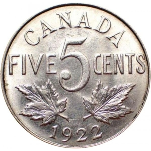 1922  5 cents