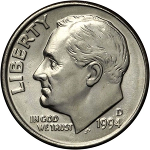 1994  D  10 cents