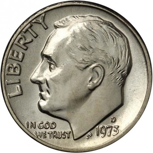 1973 d  10 cents