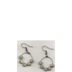 Aqua Terra. Hoop Earrings