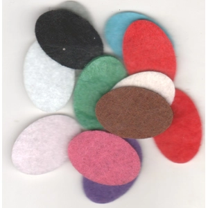 Aromatherapy Diffuser Refill  Pads – Oval Plain Felt . 10 pcs