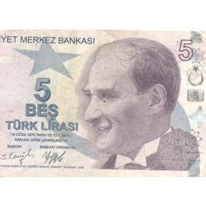 5 Lira  - Turkey , Purple  2013
