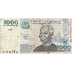 Tanzania, 1000  shillings (2003)