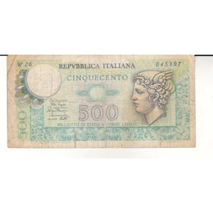500 Lire 1974. Italy banknotes