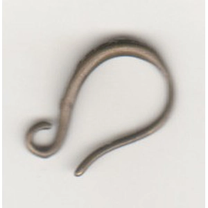 Ear wire, bronze tone French Earring Hooks, 10 mm  (2)