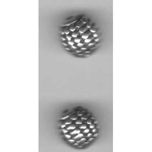 Silver Barrel Bead 7.5 x 8.5 mm  Zinc Alloy (5)