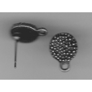 Copper Tone Earring Posts, 21 mm  (4)