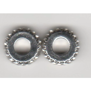 Crystal Rhinestone Spacer Beads, 11 X 4 mm  (2)