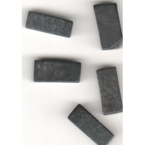 Black Tourmaline Rectangular  Beads.   16 X 6 mm.