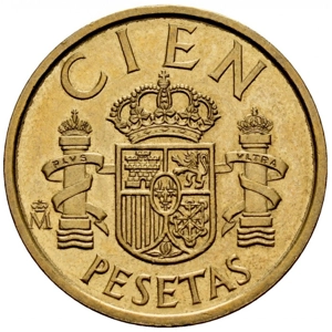 Spain 100 pesetas, 1984