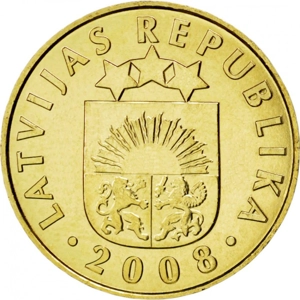 Latvia 10 santim1, 2008