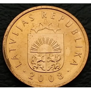 Latvia 10 santimu, 2008