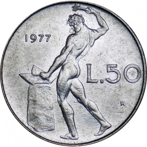 1977  Italy 50 lire,