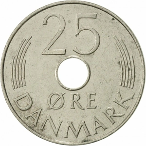 Denmark 25 öre, 1977