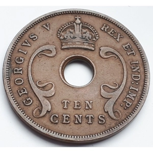 British East Africa 10 cents, 1935