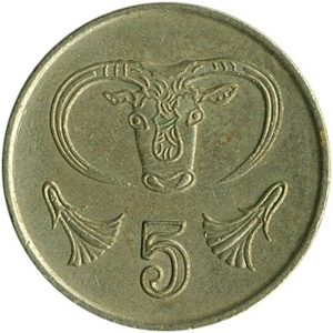 1998   Cyprus 5 cents