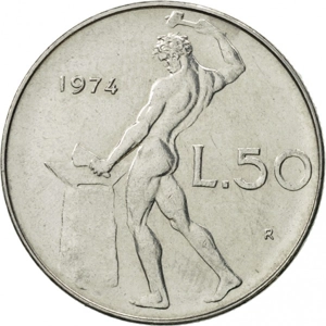 1974   Italy 50 lire,