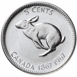 1967  5 cents